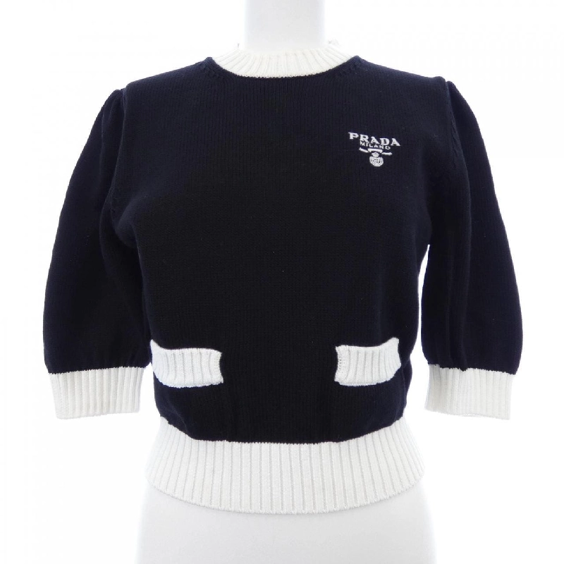 Áo len cổ tròn cotton PRADA P24I1R S212 1Z05 - Hàng hiệu Chính hãng 775302