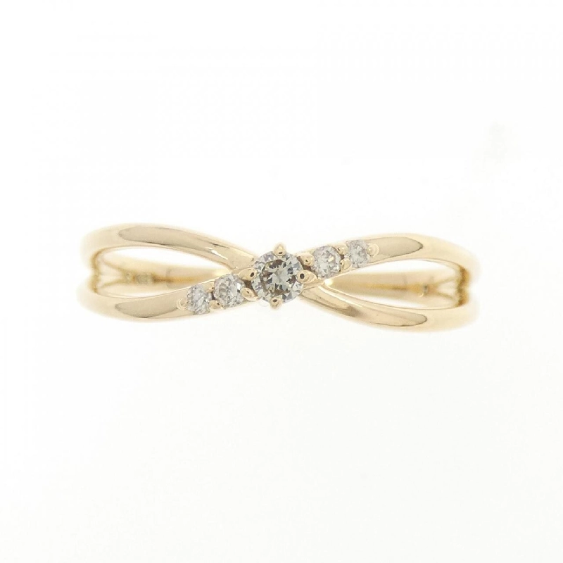 Nhẫn kim cương K18YG 673608