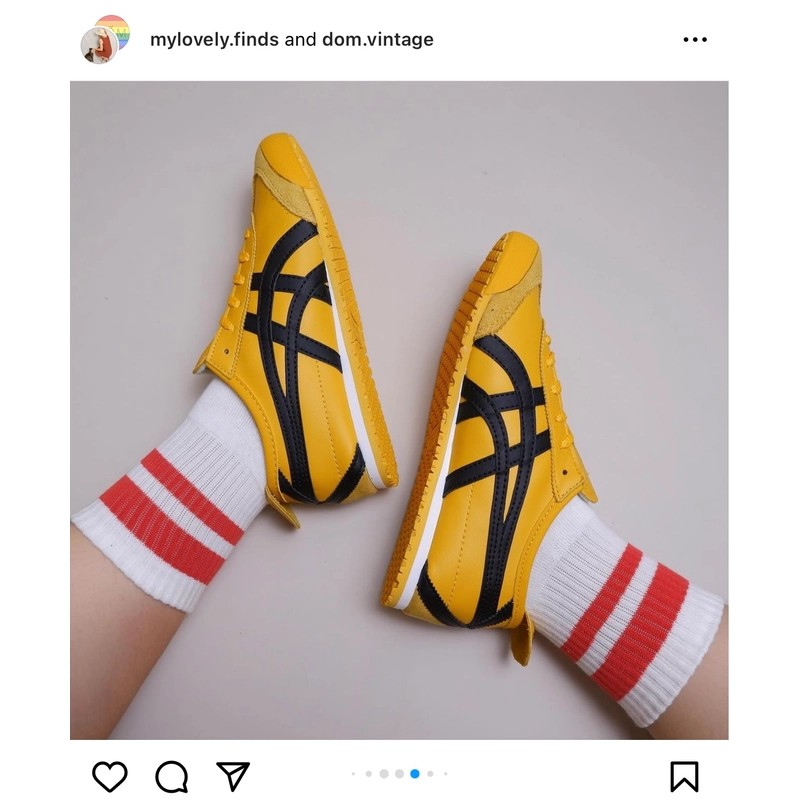 Giày Onitsuka Tiger Mexico 66 yellow/black size 37 320212