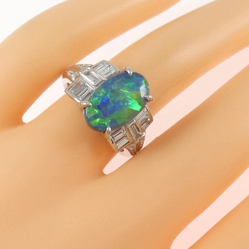 Nhẫn Opal Đen PT900 2.85CT - Hàng hiệu Chính hãng 850022