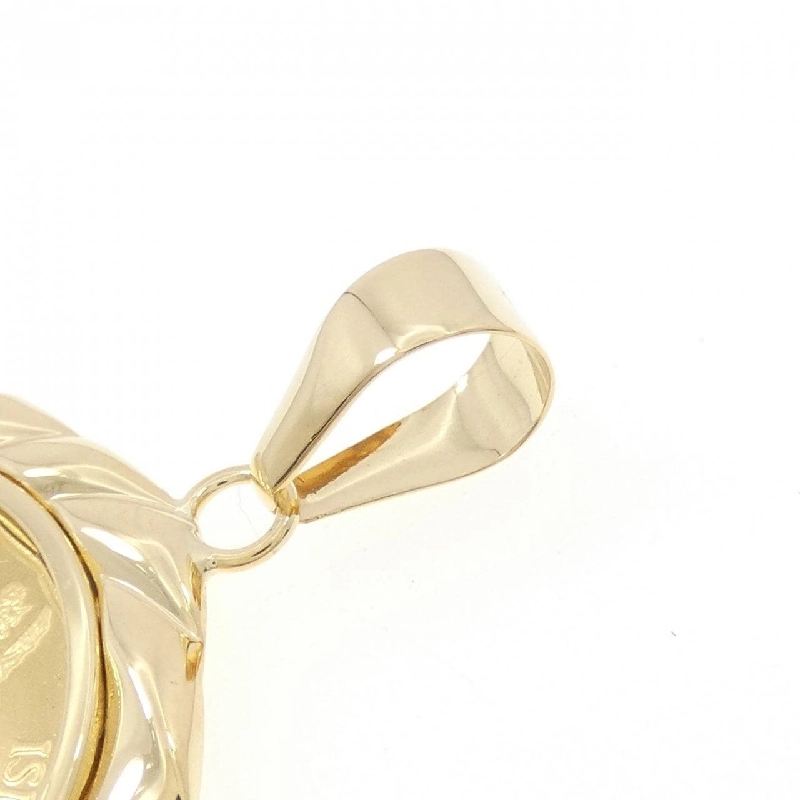 K18YG(枠) Dây chuyền đồng xu - Hàng hiệu Authentic 865274