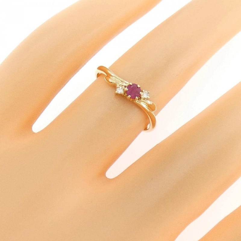 Nhẫn Ruby K18YG - Hàng hiệu Chính hãng 853159