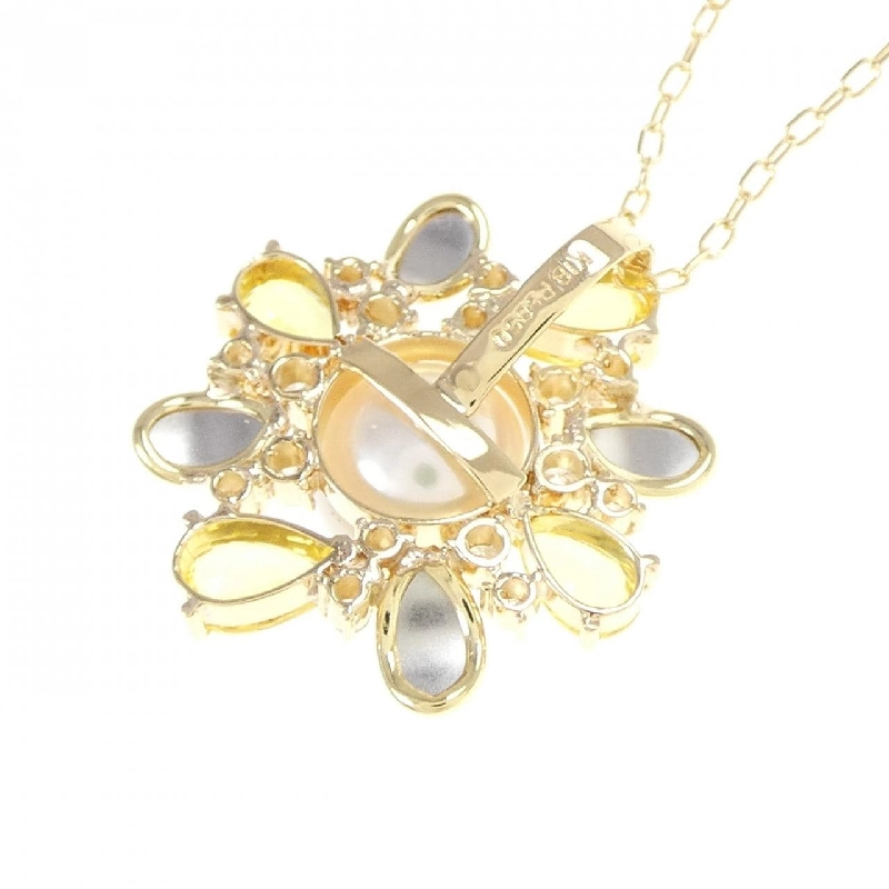 K18YG/PT850 Dây chuyền ngọc trai Akoya 7.5mm - Hàng hiệu Chính hãng 856694