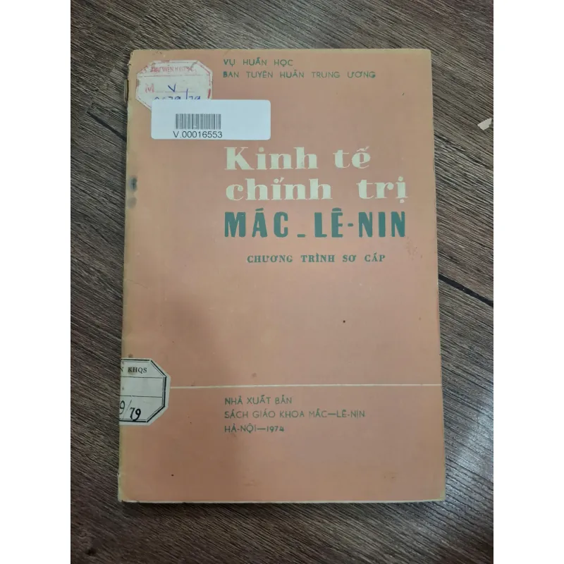 Kinh tế chính trị Mác - Lê-nin (Chương trình sơ cấp) 714958