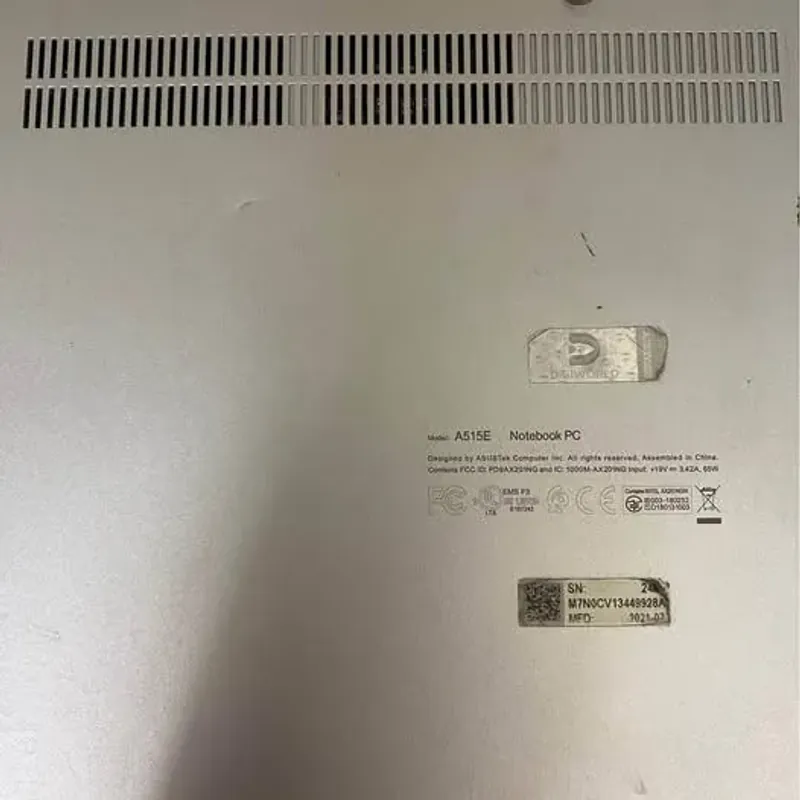 ASUS vivobook I3 15.6 inch 8GD/512GB 995322