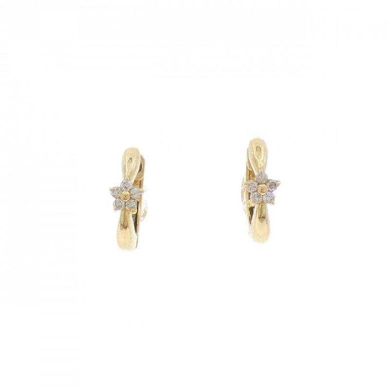 Bông tai kim cương hoa K18YG 0.06CT - Hàng hiệu Chính hãng 873337