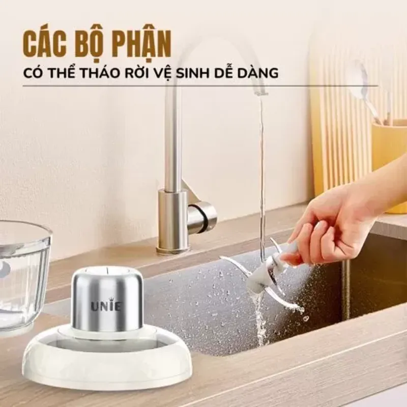 Máy xay thịt UNIE UM366 dung tích 2,5L, 2 cối xay thủy tinh 574464