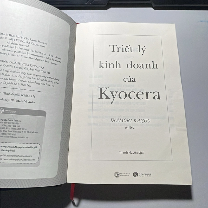 Sách: Triết Lý Kinh Doanh của Kyocera mới và đẹp 299030