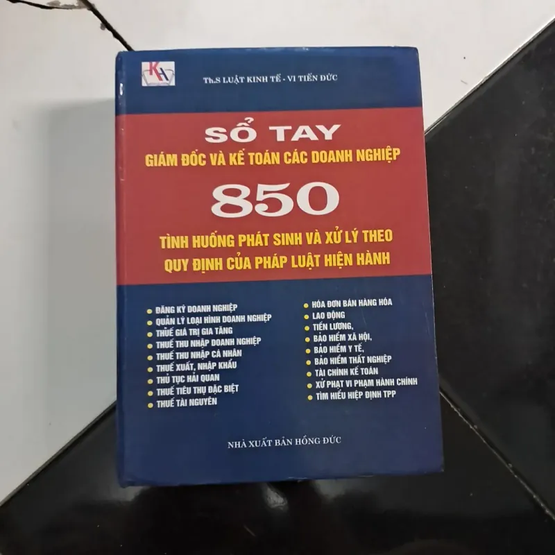 Sổ tay giám đốc và kế toán các doanh nghiệp  1020736