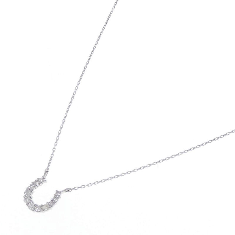 K18WG Móng ngựa Dây chuyền kim cương 0.10CT - Hàng hiệu Chính hãng 855968