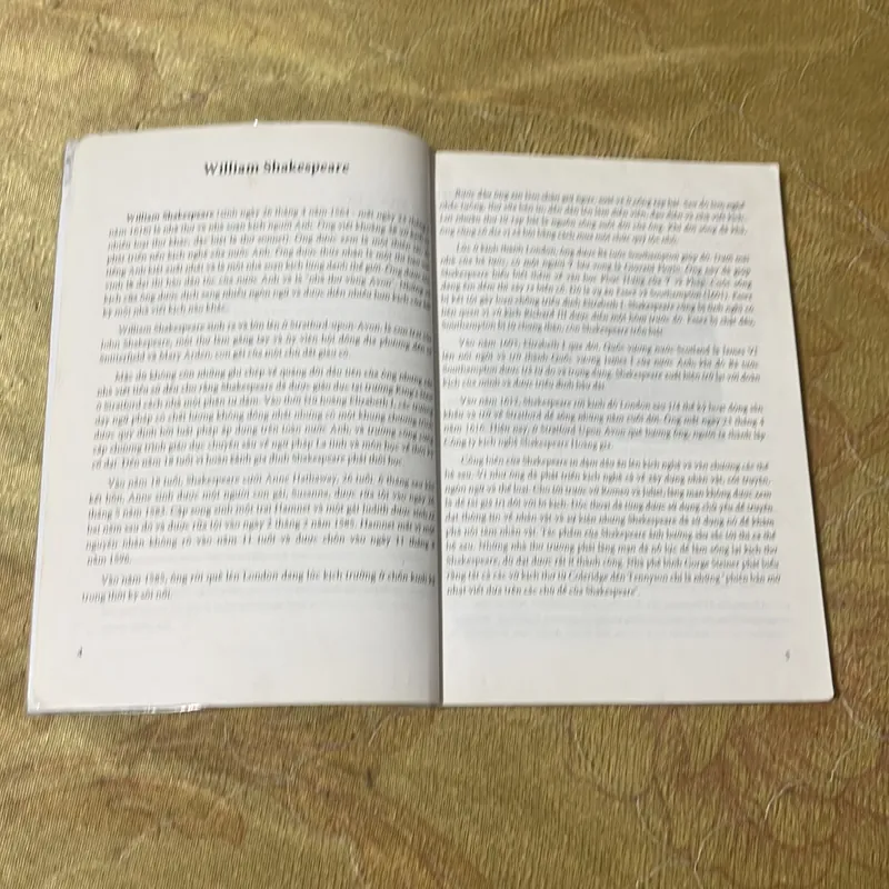 WILLIAM SHAKESPEARE MỘT TRÍ TUỆ THIÊN TÀI- VŨ THỊ MỸ - BÙI THANH 705394
