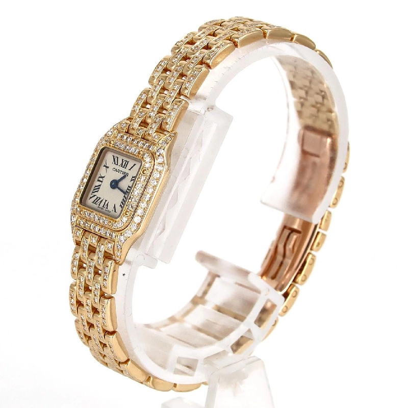 Cartier Mini Panthère YG/2D･Bracelet D WF3141FF YG Quartz - Hàng hiệu Chính hãng 877238