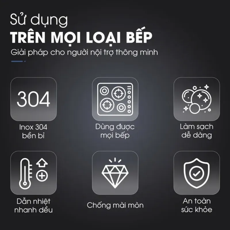 Quánh inox Kalite KSP1601 3 lớp cao cấp 593746
