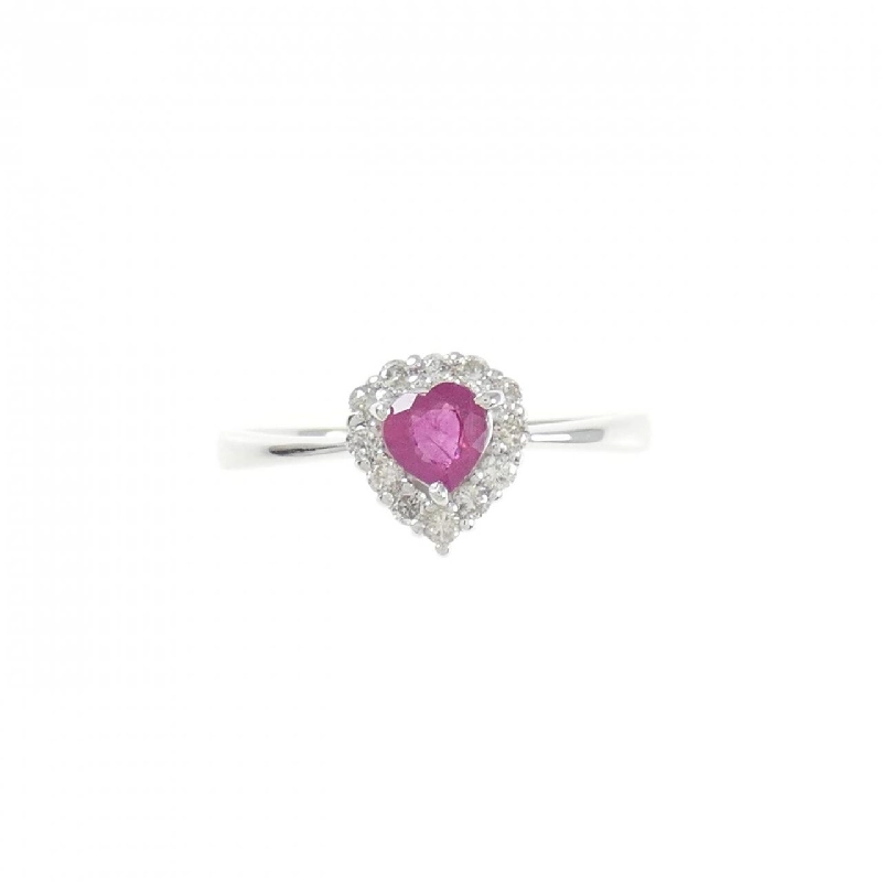 Nhẫn Ruby K18WG 0.25CT 672694