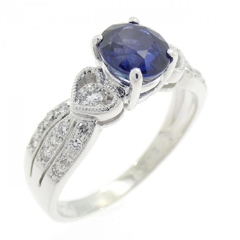 Nhẫn Sapphire 750WG hình trái tim 1.06CT 667208