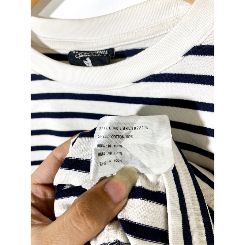 Áo Thun Kẻ Sọc Hàn Hiệu Who.A.U, chất cotton dày vừa Size S M  505500