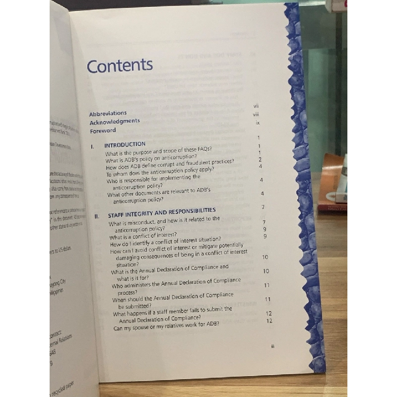 FREQUENTLY ASKED QUESTIONS ON ANTICORRUPTION AND INTEGRITY -Asian Development Bank 728026