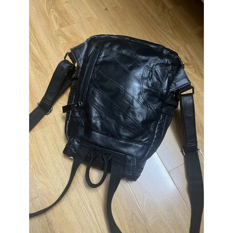 Balo nữ da thật đinh tán kim loại 2hand 933830