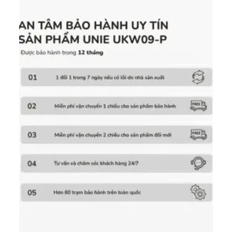 🔥 Phích giữ nhiệt UNIE UKW09-P – Giữ nóng/lạnh lâu, dung tích tiện lợi, chuẩn bền bỉ! 716063