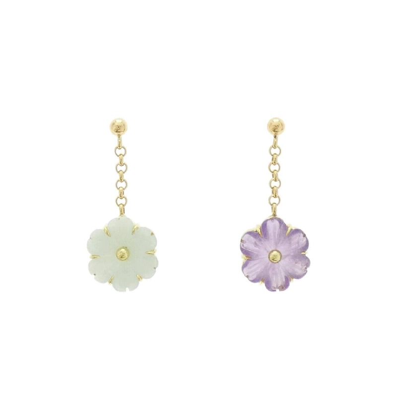 Bông tai hoa amethyst 1.55CT - Hàng hiệu Authentic 845153