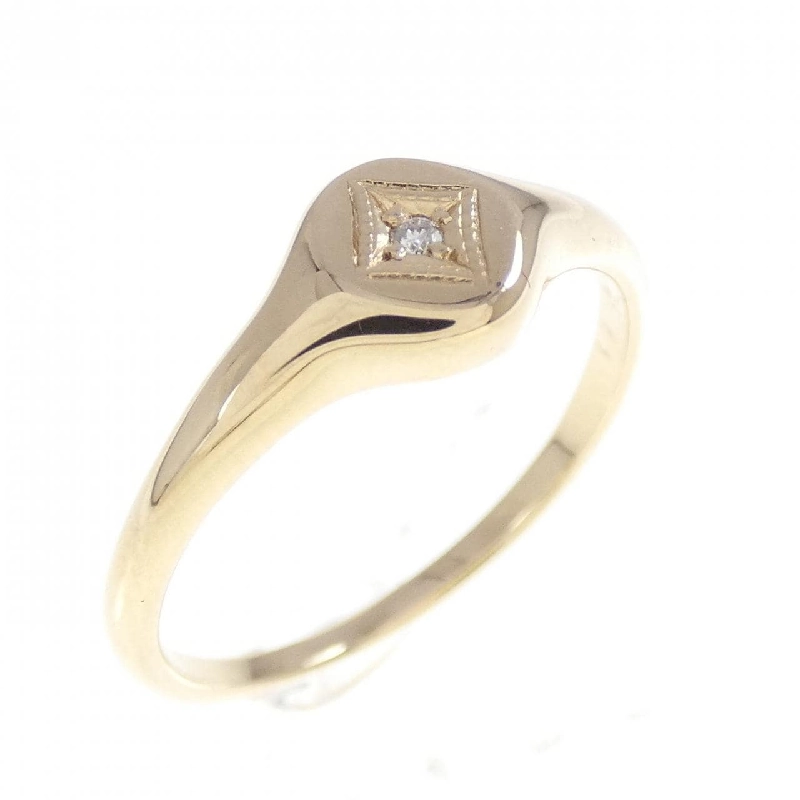 Nhẫn kim cương K10YG - Hàng hiệu Authentic 855803