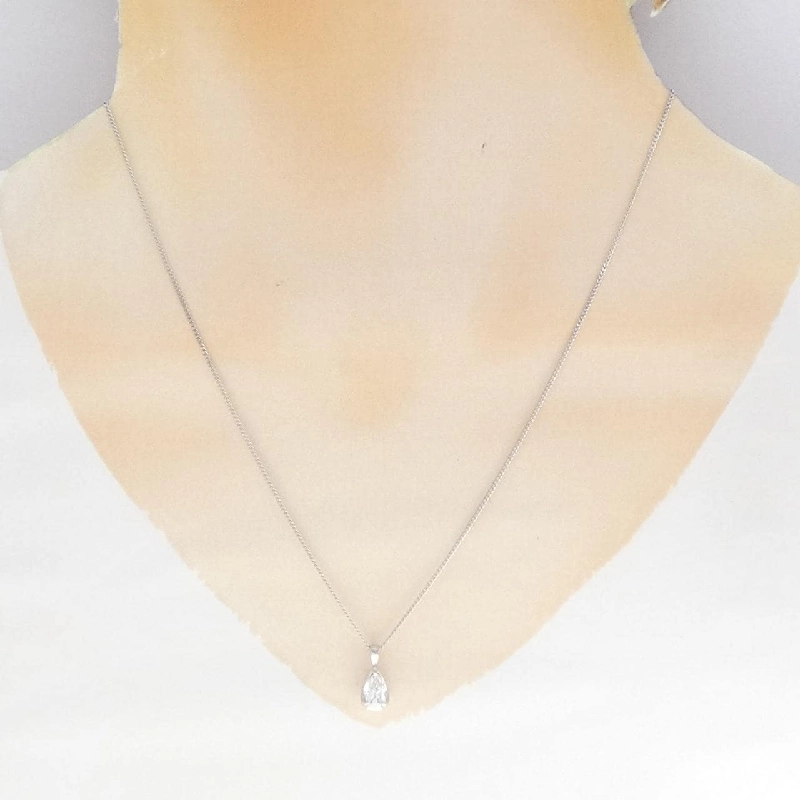 Dây chuyền kim cương PT900/PT850 0.719CT F SI2 hình giọt nước - Hàng hiệu Authentic 871723