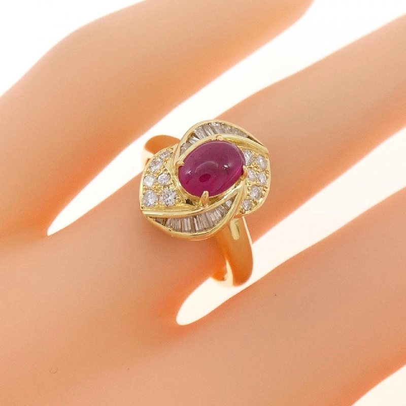 Nhẫn Ruby K18YG 1.069CT - Hàng hiệu Chính hãng 850872