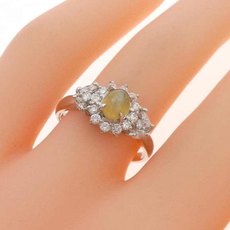 Nhẫn Chrysolite Cats PT900 0.85CT - Hàng hiệu Chính hãng 853090