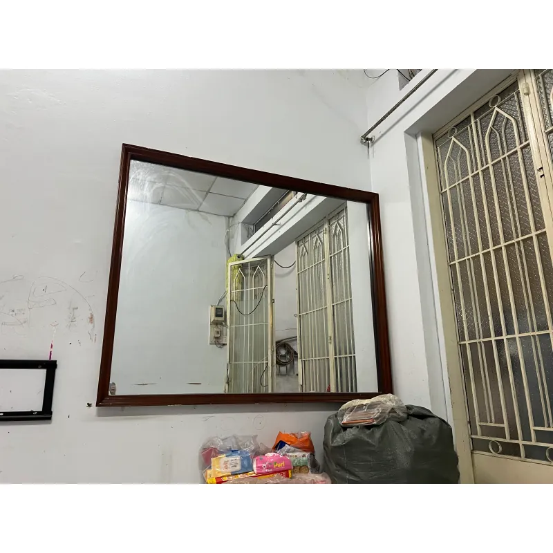 Gương trang trí khung gỗ lớn hình vuông đẹp mắt 787666