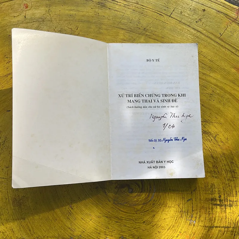 XỬ TRÍ BIẾN CHỨNG TRONG KHI MANG THAI VÀ SINH ĐẺ- BỘ Y TẾ 712222