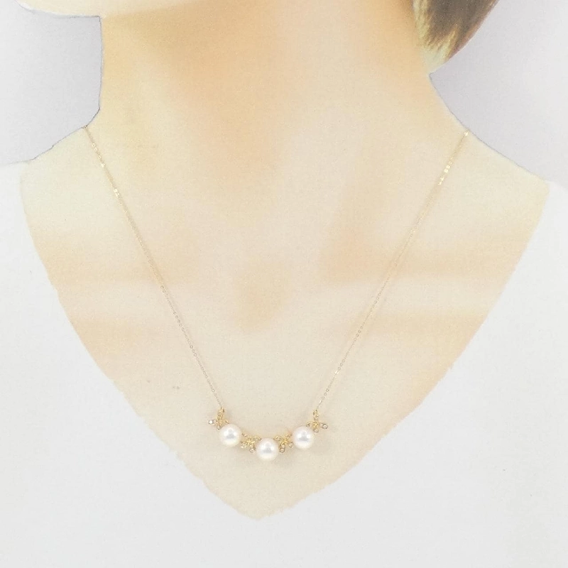 Dây chuyền ngọc trai Akoya 750YG - Hàng hiệu Authentic 855613