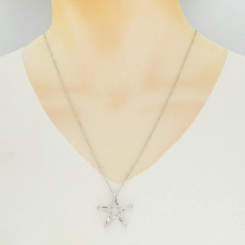 750WG/750YG Ngôi sao Cubic Necklace - Hàng hiệu Authentic 846873