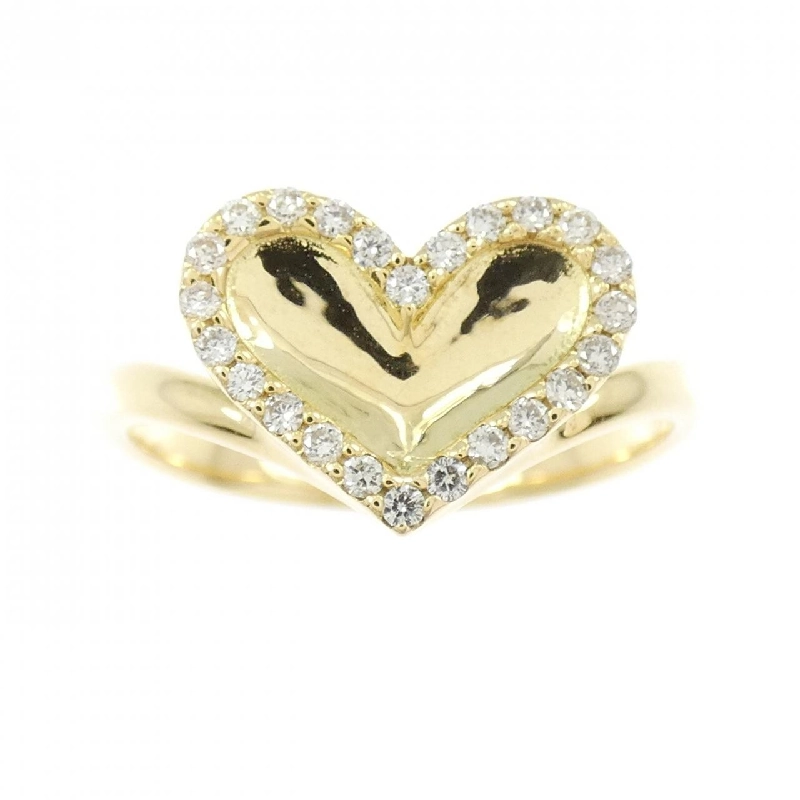 Nhẫn kim cương hình trái tim K18YG 0.15CT 670400