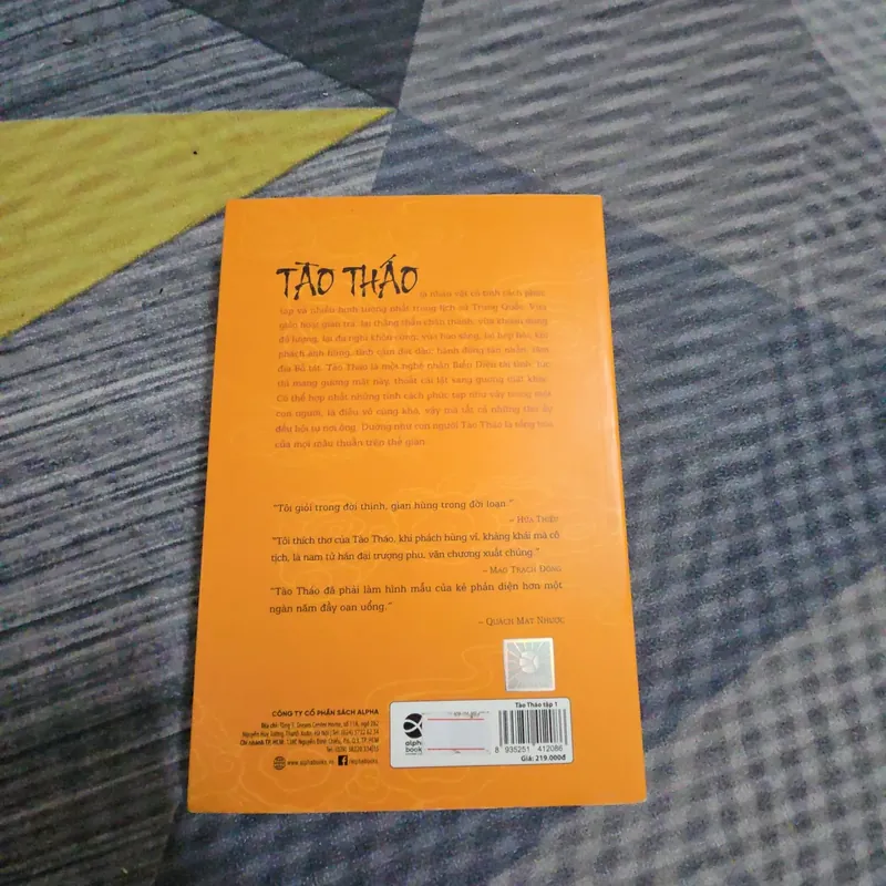 Tào Tháo - Thánh Nhân Đê Tiện tập 1 ( sách mình mua chính tại nhà sách, có tem của Alpha) 674519
