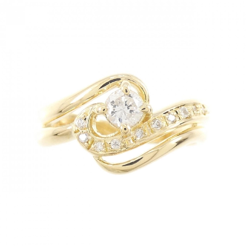 Nhẫn kim cương K18YG 0.22CT 671988