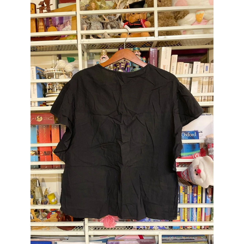 Áo kiểu đen, thoải mái, size M 521309