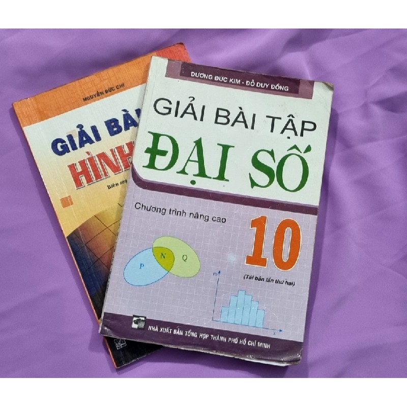 Combo Giải bài tập Đại số 10 và Giải bài tập Hình hoc 10 chương trình nâng cao  4511