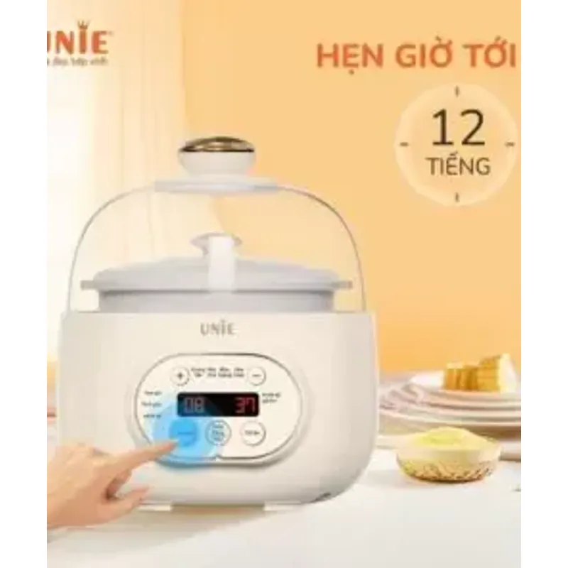 Nồi nấu chậm UNIE USC102W – Thố gốm Ceramic cao cấp, giữ trọn dinh dưỡng! 🍲✨ 716013