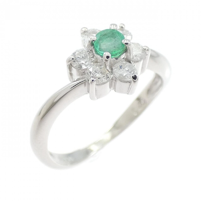 Nhẫn Emerald Hoa PT900 - Hàng hiệu Chính hãng 854075