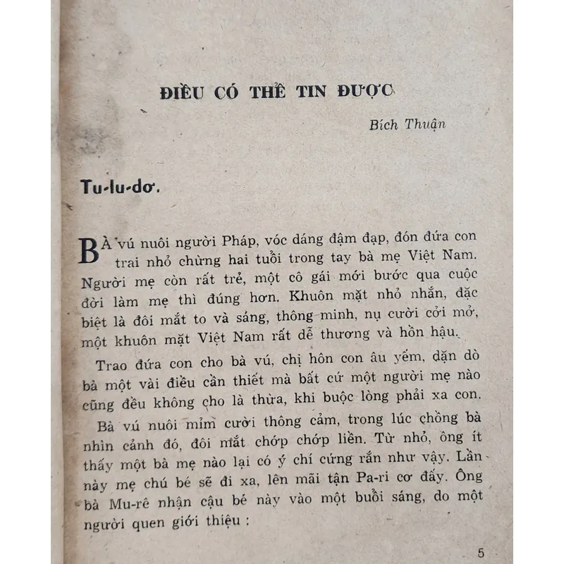 Truyện ký: ĐIỀU CÓ THỂ TIN ĐƯỢC 706936