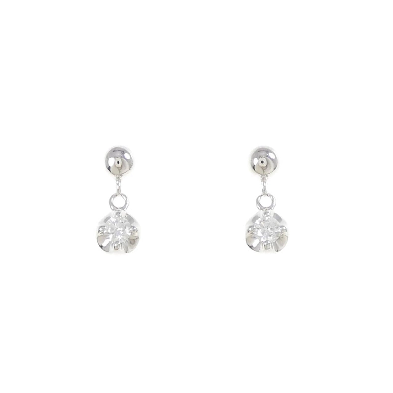 K18WG Bông tai kim cương 0.20CT - Hàng hiệu Chính hãng 870118