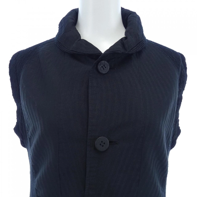 ISSEY MIYAKE 3D Stretch Steam IM83FE028 Áo vest dài - Hàng hiệu Chính hãng 822423