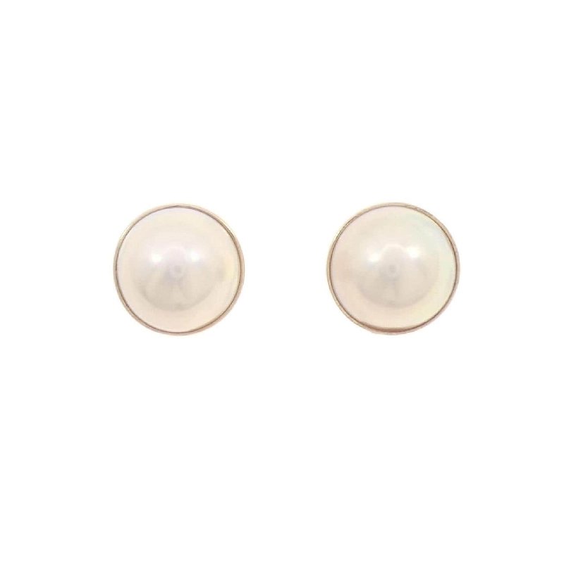 K18YG Mabe Pearl Earrings - Hàng hiệu Authentic 868520