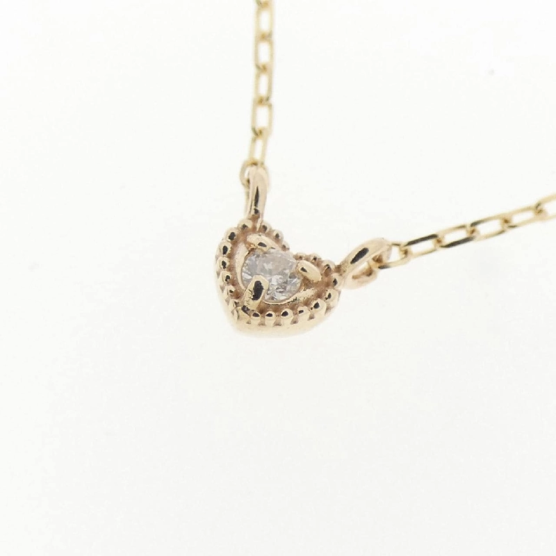 K10YG Dây chuyền hình trái tim kim cương 0.01CT - Hàng hiệu Chính hãng 857477