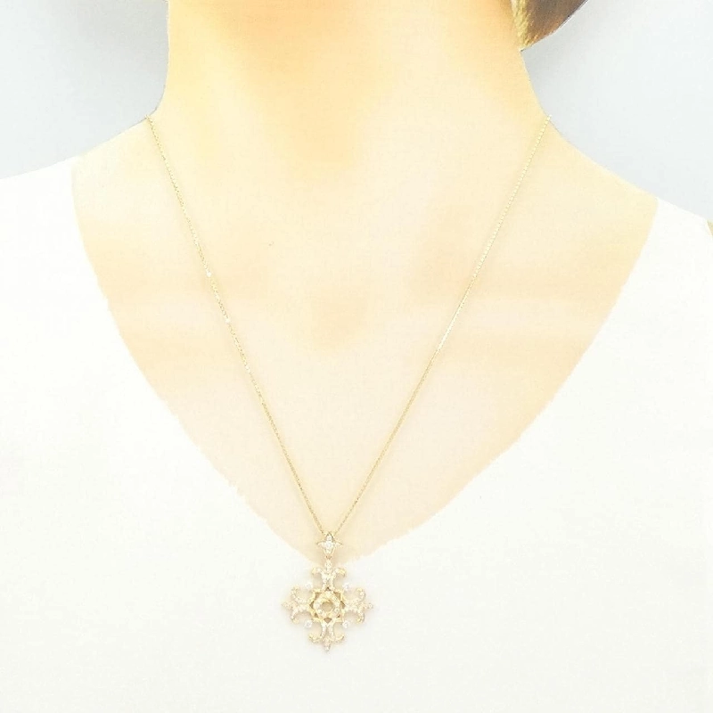 K18YG Dây chuyền kim cương 0.50CT - Hàng hiệu Chính hãng 848454