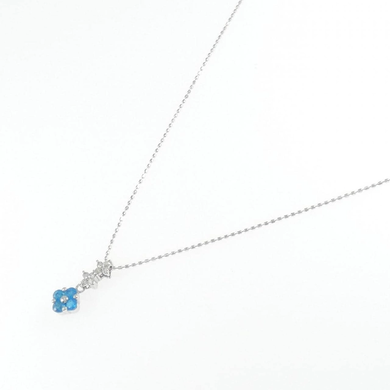 K18WG Hoa Apatite Dây Chuyền - Hàng hiệu Chính hãng 864201