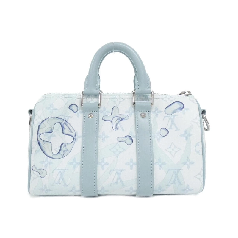 Túi Boston Louis Vuitton Monogram Aqua Garden Keepall Bandoulière 25cm M22527 614566