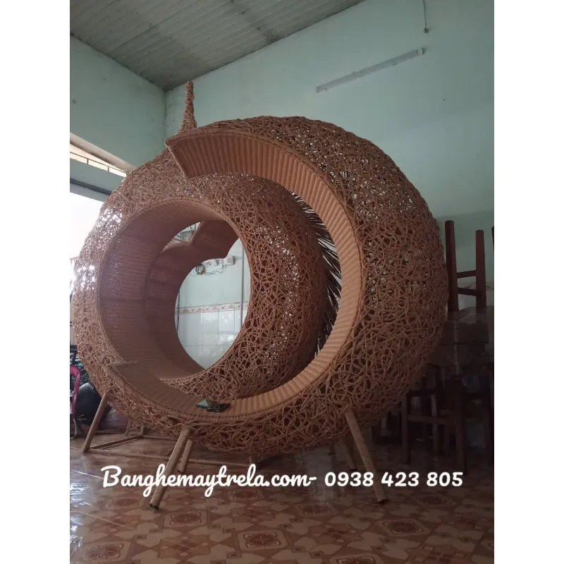 Ghế mây tre đan chụp hình ngoài trời 699053