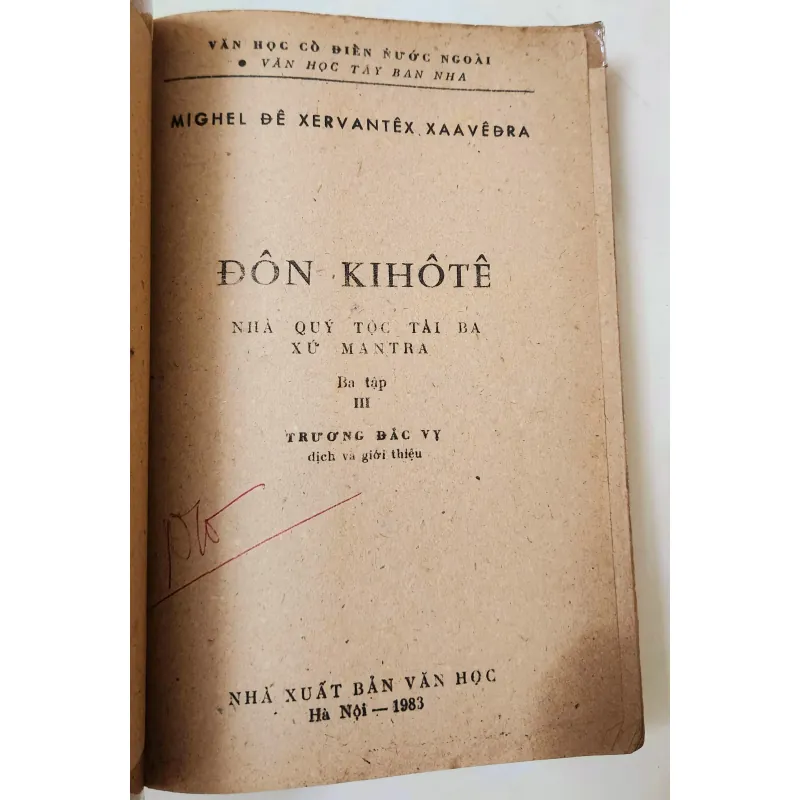 Tác phẩm văn học kinh điển Tây Ban Nha: DON QUIJOTE 703612