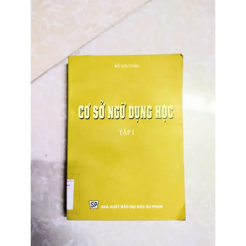 Sách: Cơ sở ngữ dụng học (Tập 1) 719828
